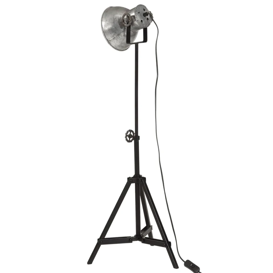Lampe de bureau 25 W argent vintage 35x35x65/95 cm E27 - 5