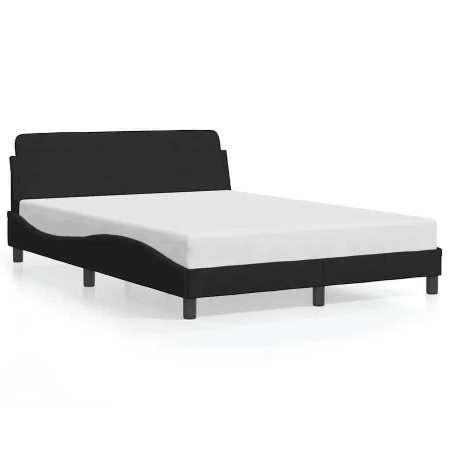 Cadre de lit Dover noir 140x190 cm velours - 2