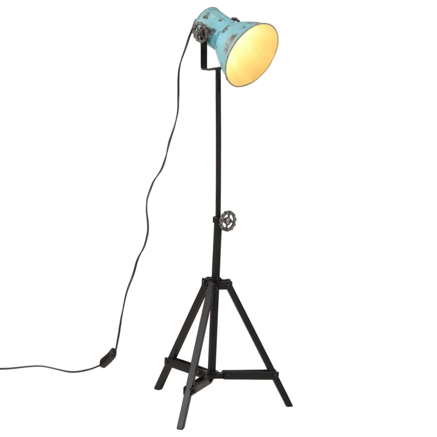 Lampadaire 25 W bleu délavé 35x35x65/95 cm E27