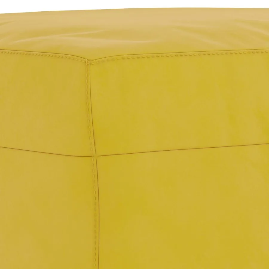 Ensemble de canapés 3 pcs avec coussins jaune velours - 8