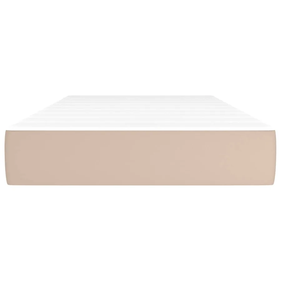 Matelas de lit à ressorts ensachés fermeté moyenne cappuccino 120x190x20 cm - 3