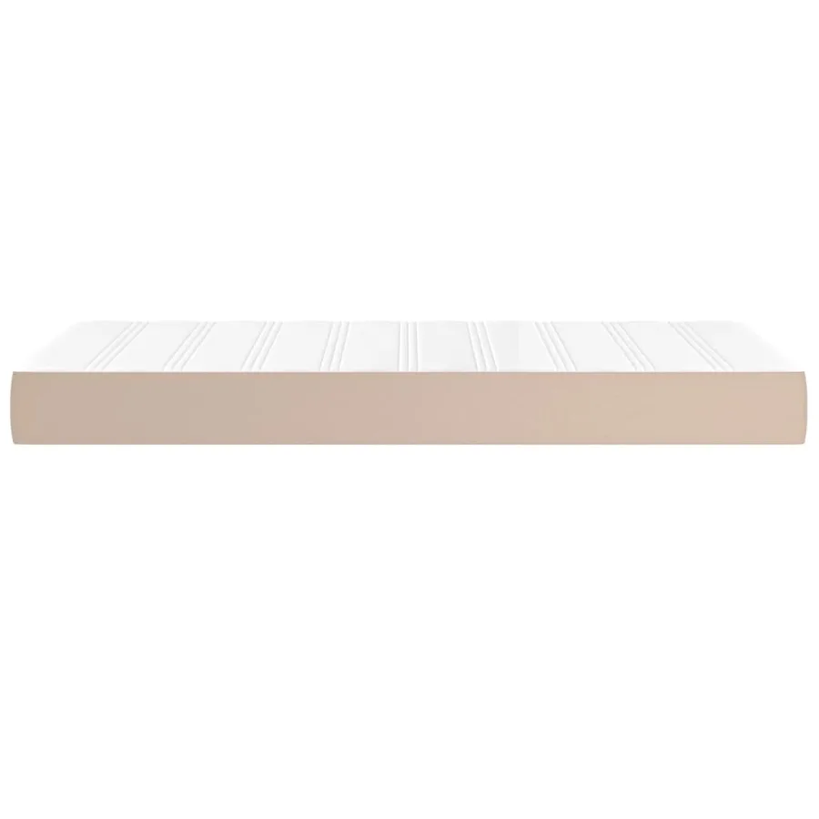 Matelas de lit à ressorts ensachés fermeté moyenne cappuccino 120x190x20 cm - 4