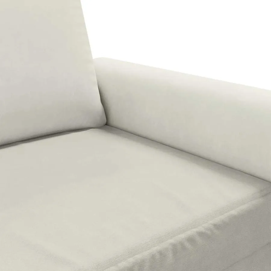 Fauteuil Crème 60 cm Velours - 7