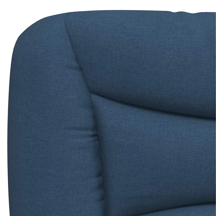 Lit avec matelas Hvar bleu 180x200 cm tissu - 6