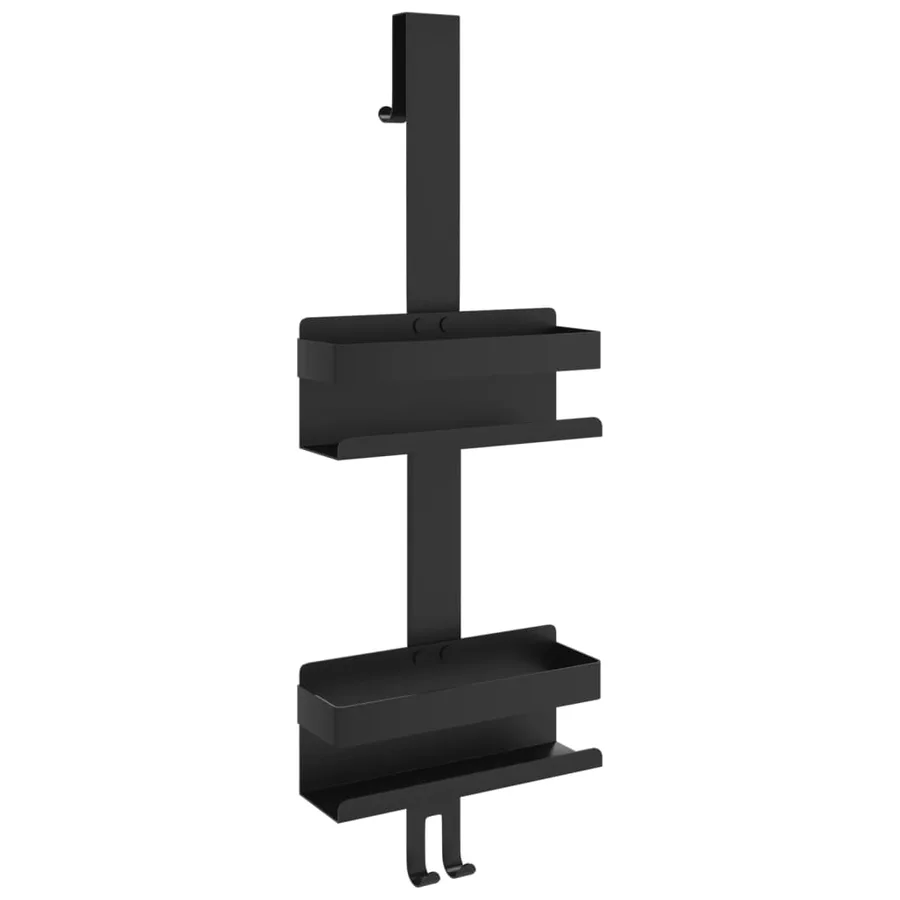 Support de douche suspendu noir mat acier inoxydable 304 brossé - 2