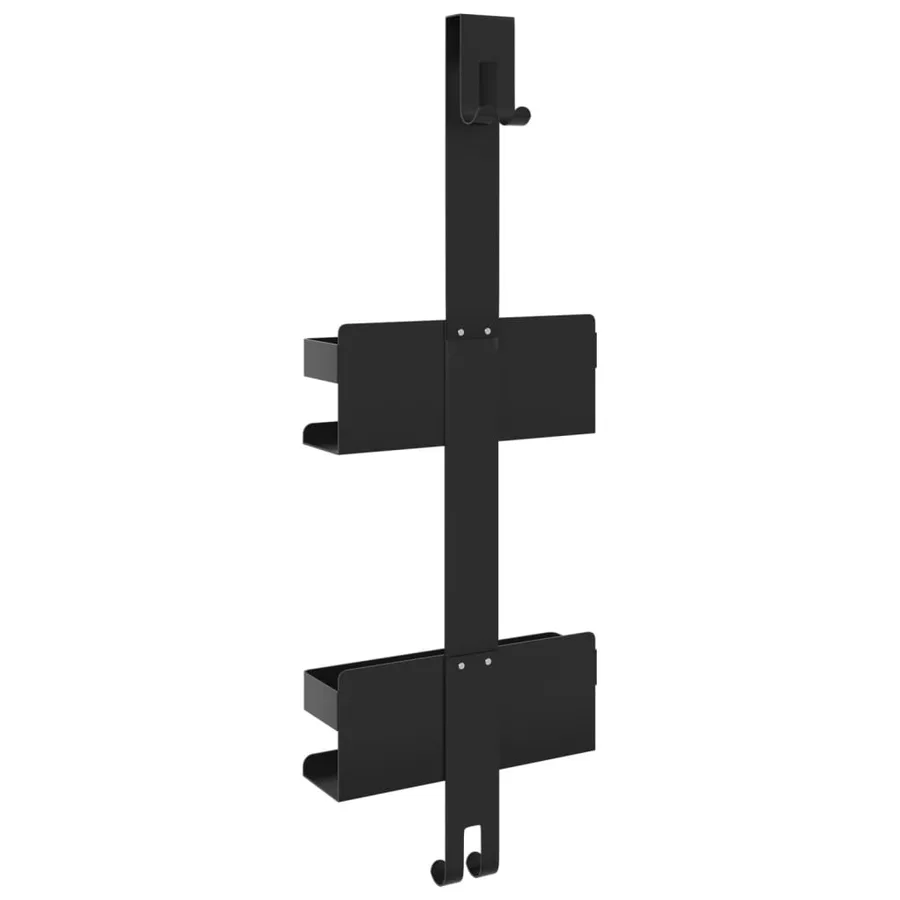 Support de douche suspendu noir mat acier inoxydable 304 brossé - 6
