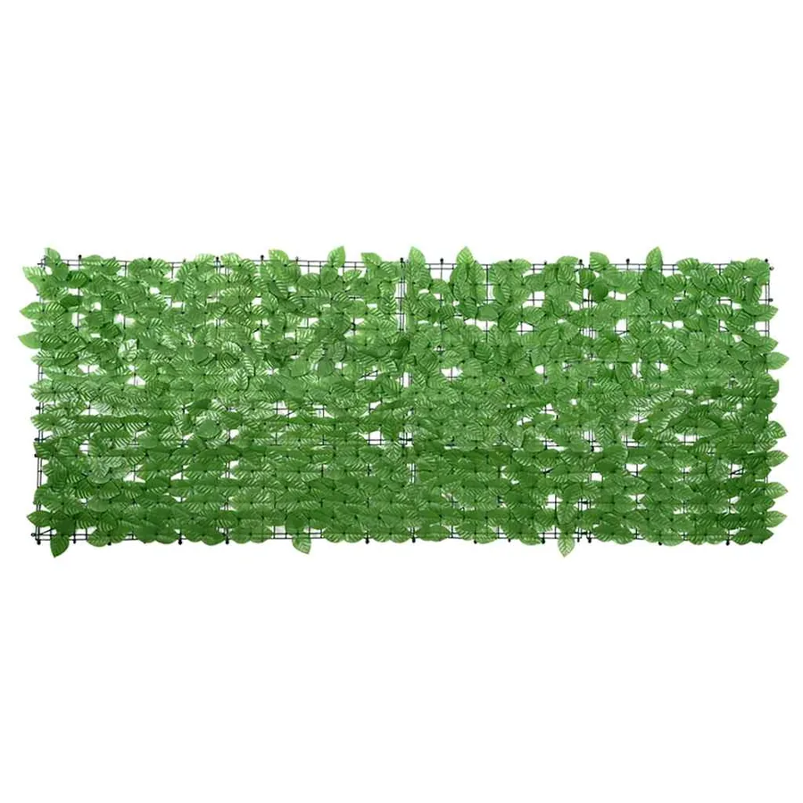 Écran de balcon avec feuilles vert 200x75 cm