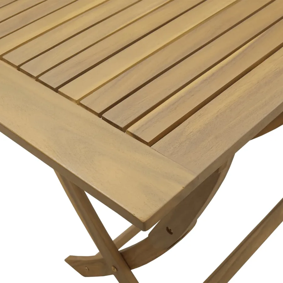 Ensemble à manger de jardin 5 pcs Bois d'acacia solide - 9