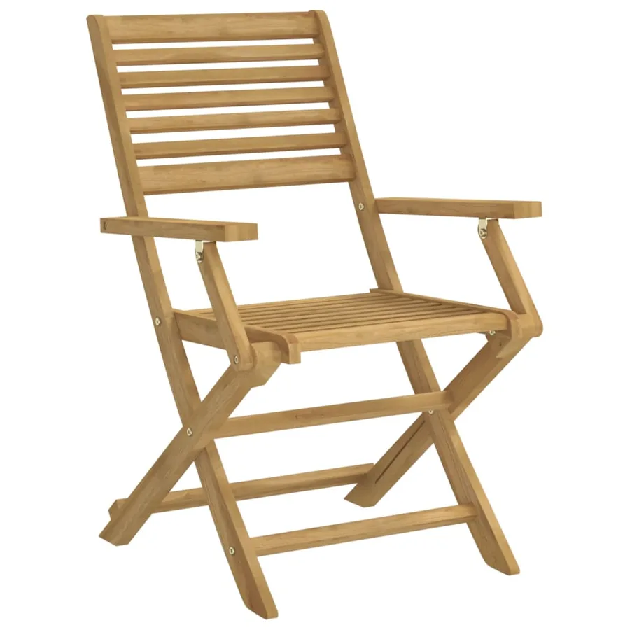 Ensemble à manger de jardin 5 pcs Bois d'acacia solide - 4