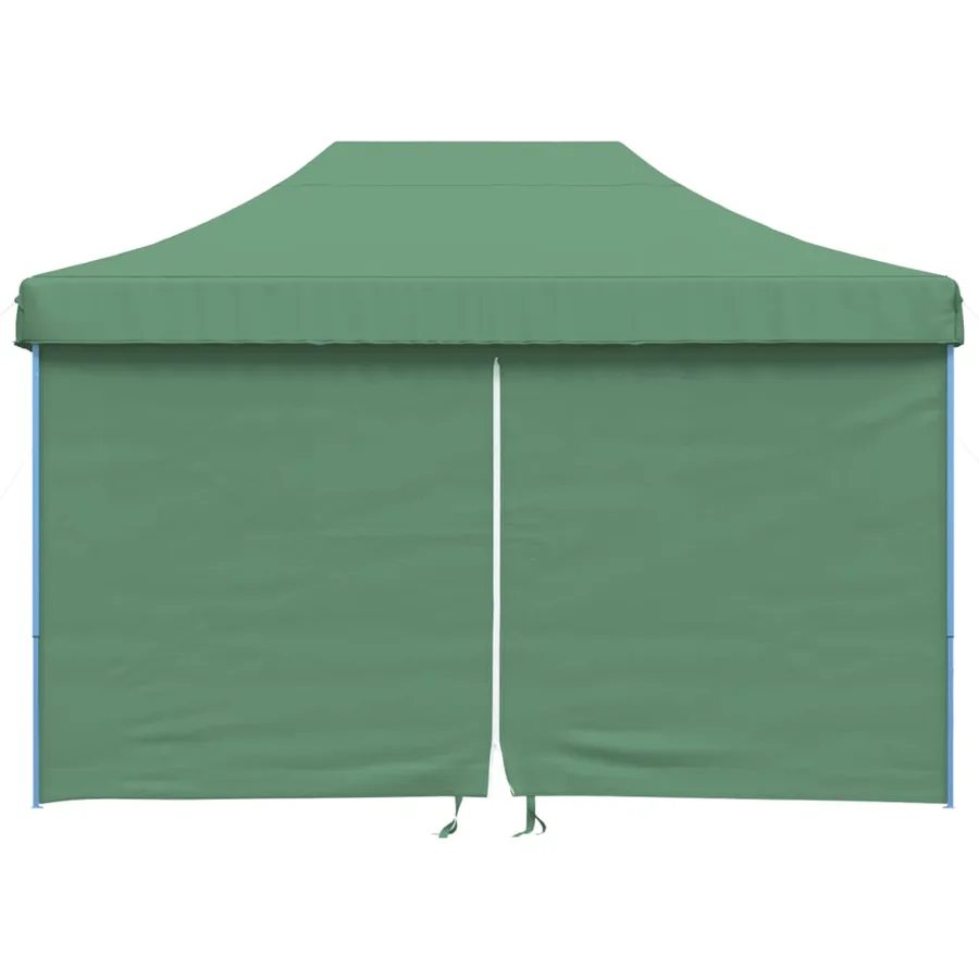 Tente de réception pliable escamotable 4 parois latérales vert - 3