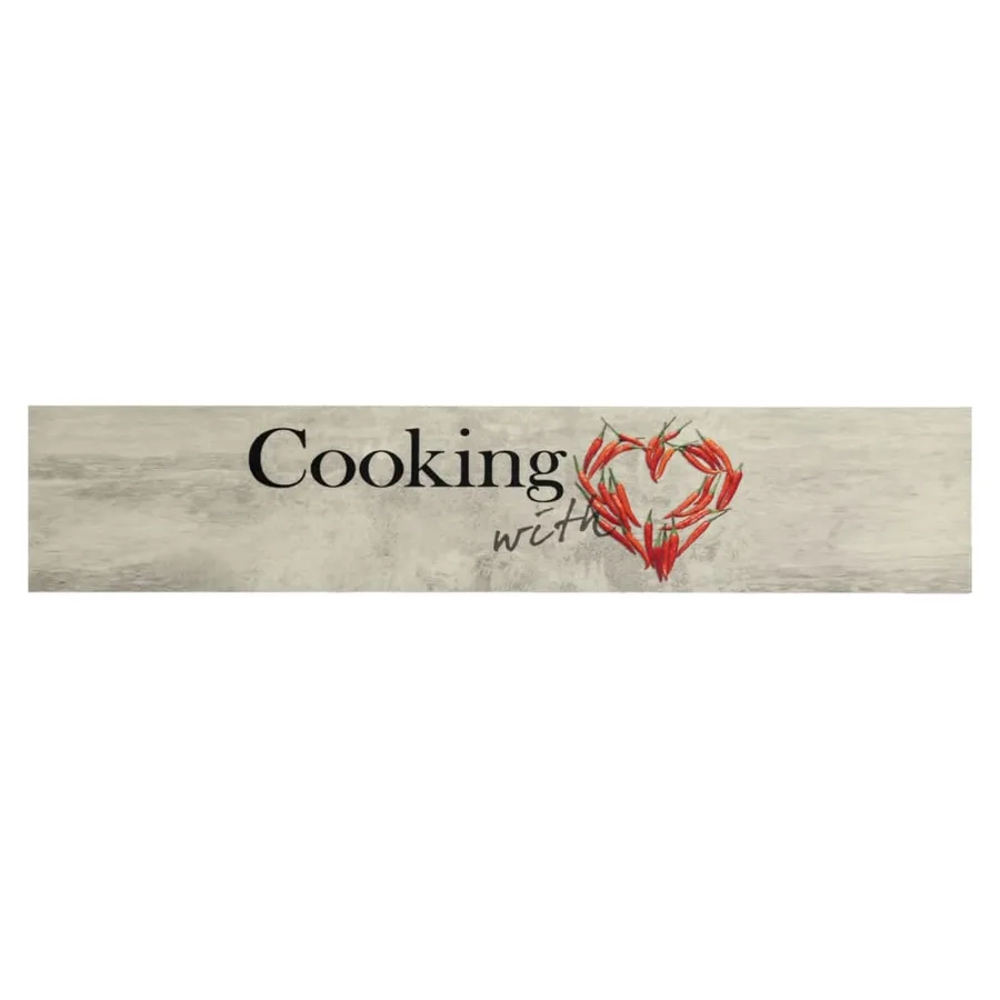 Tapis de cuisine lavable imprimé de piment Cooking 60x300 cm - 2