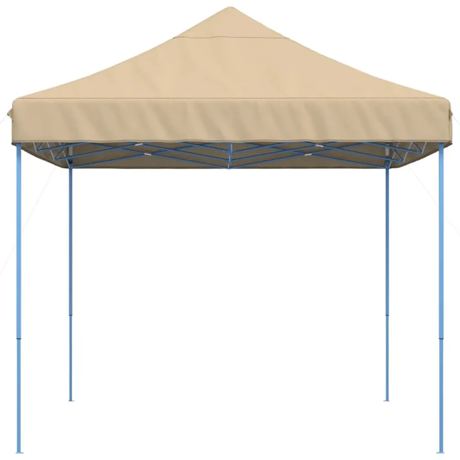 Tente de réception pliable escamotable beige 410x279x315 cm - 5