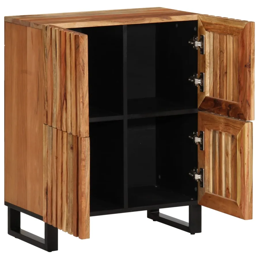 Buffet 60x34x75 cm bois d'acacia massif - 2