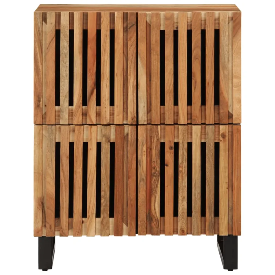 Buffet 60x34x75 cm bois d'acacia massif - 3
