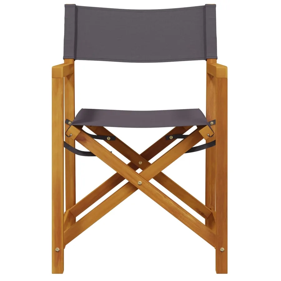 Chaises pliables de jardin lot de 8 gris foncé tissu - 3