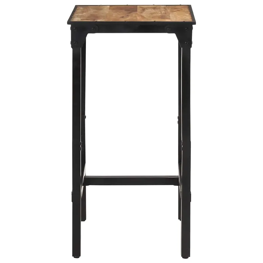Table de bar 60x55x107 cm bois de manguier massif brut - 4
