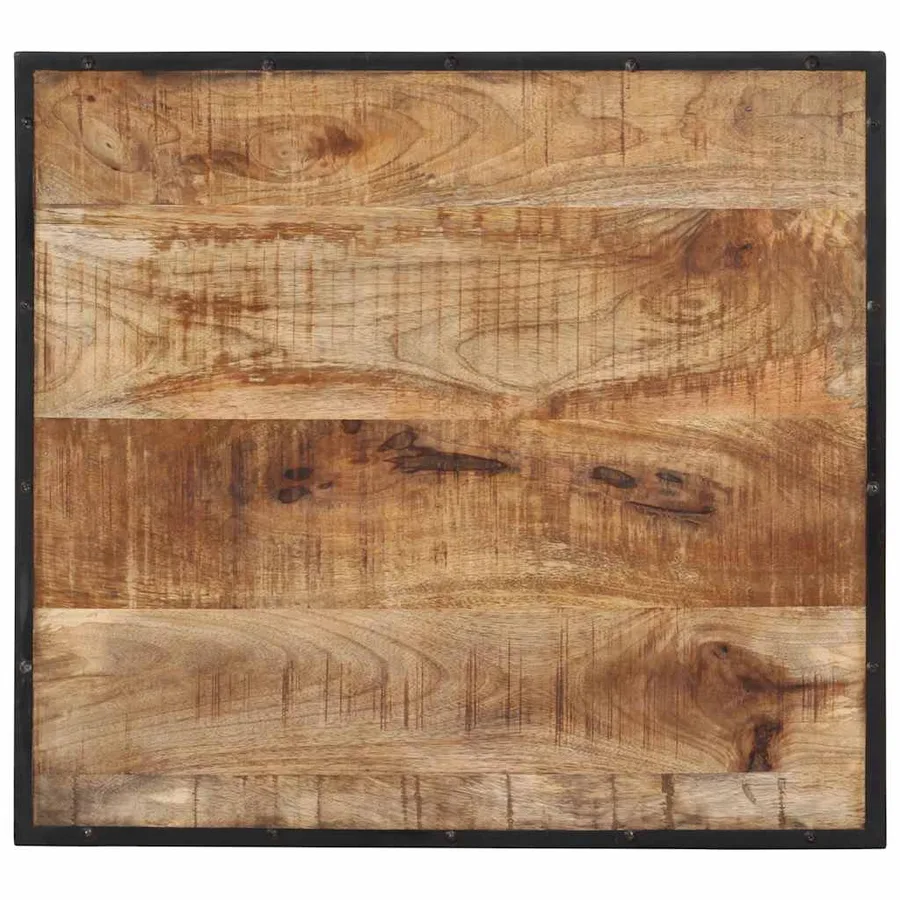 Table de bar 60x55x107 cm bois de manguier massif brut - 6