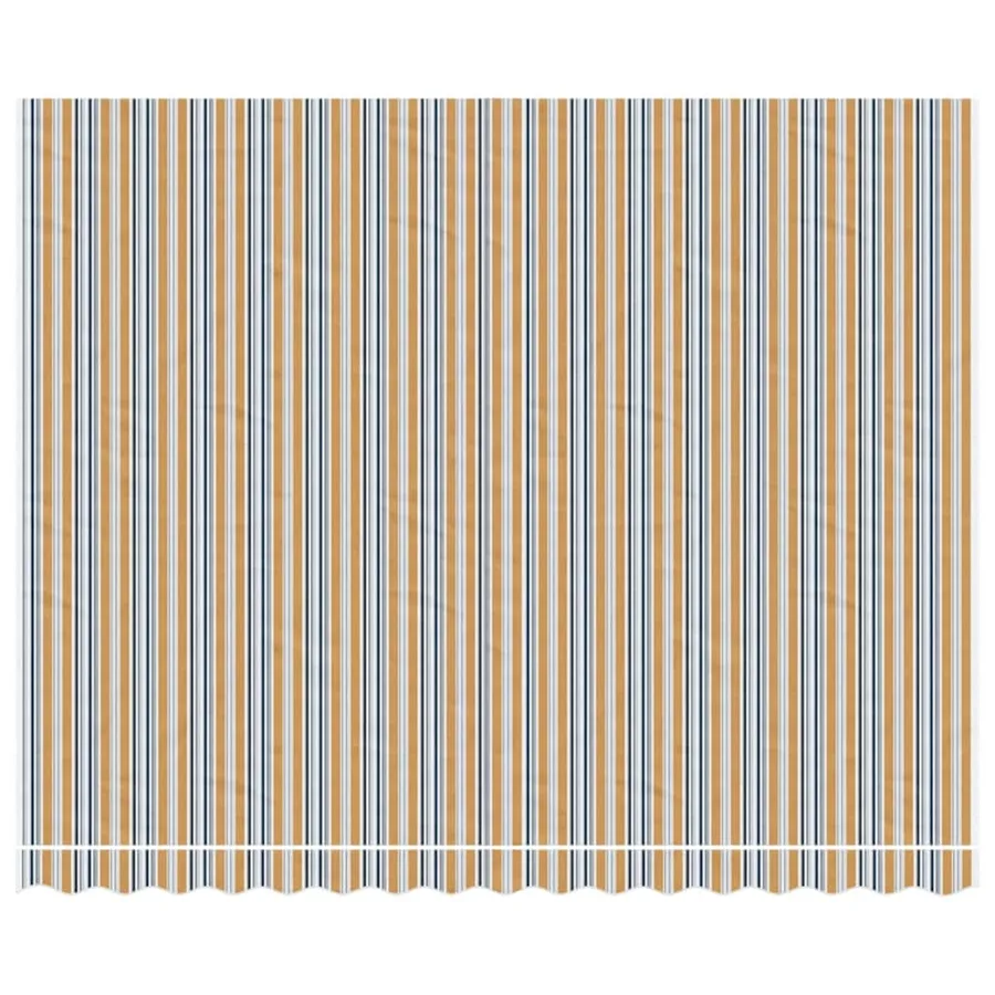 Tissu de remplacement pour auvent orange et bleu 4x3 m polyester - 3