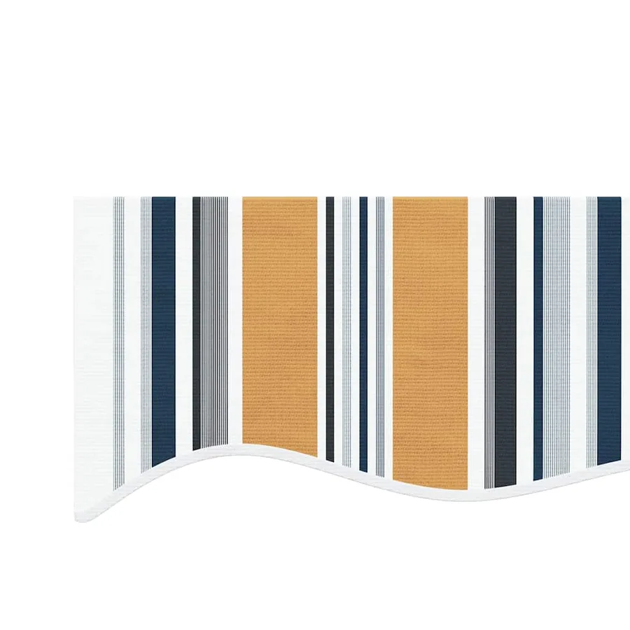 Tissu de remplacement pour auvent orange et bleu 4x3 m polyester - 5