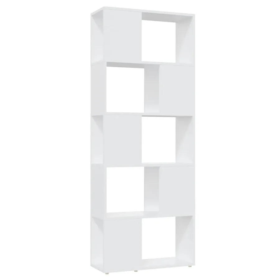 Bibliothèque Séparateur de pièce Blanc 60x24x155 cm - 2