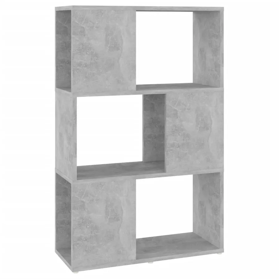 Bibliothèque/Séparateur de pièce Gris 60x24x94 cm - 2