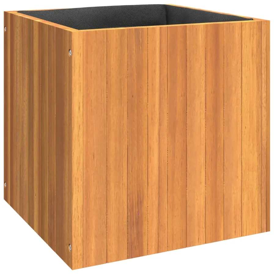 Jardinière 45x45x45 cm bois massif d'acacia - 2