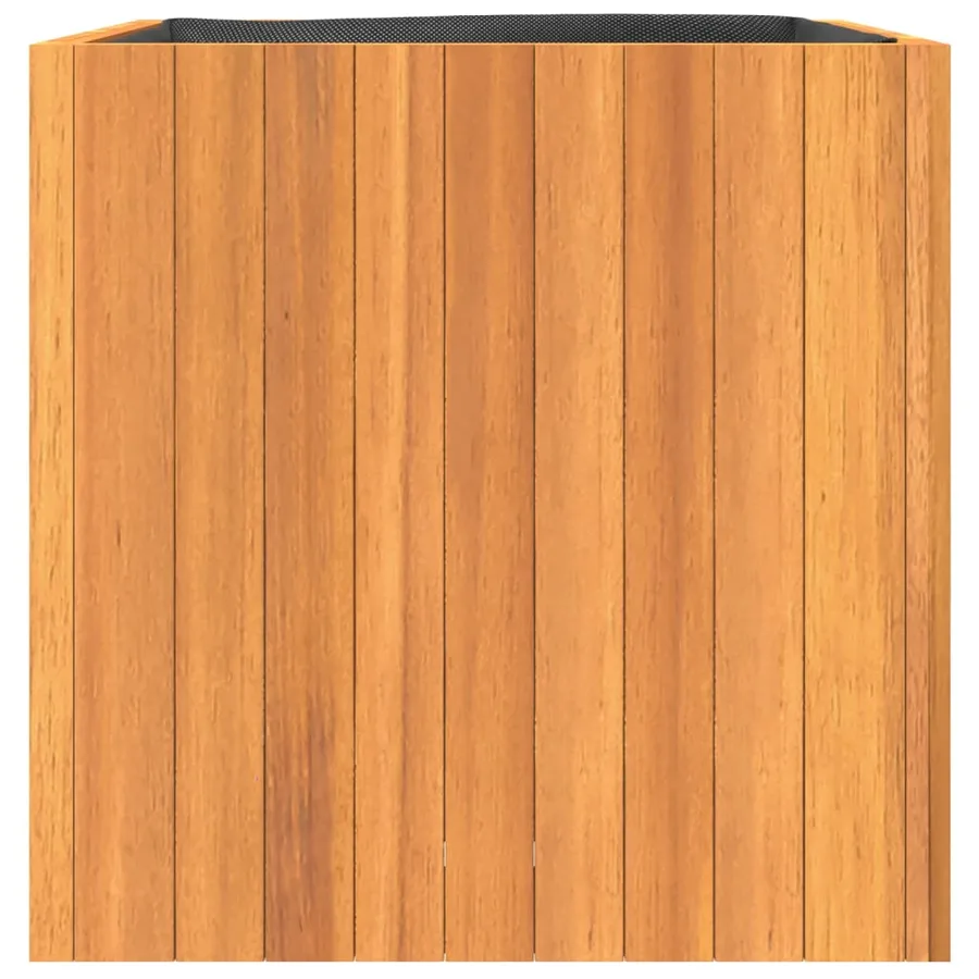 Jardinière 45x45x45 cm bois massif d'acacia - 5