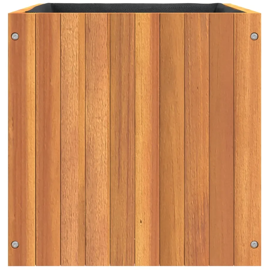 Jardinière 45x45x45 cm bois massif d'acacia - 6