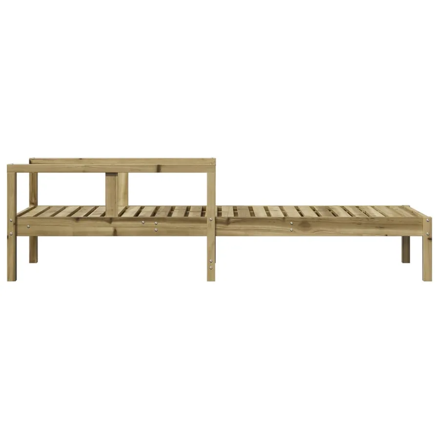 Chaise longue 199,5x62x55 cm bois de pin imprégné - 5