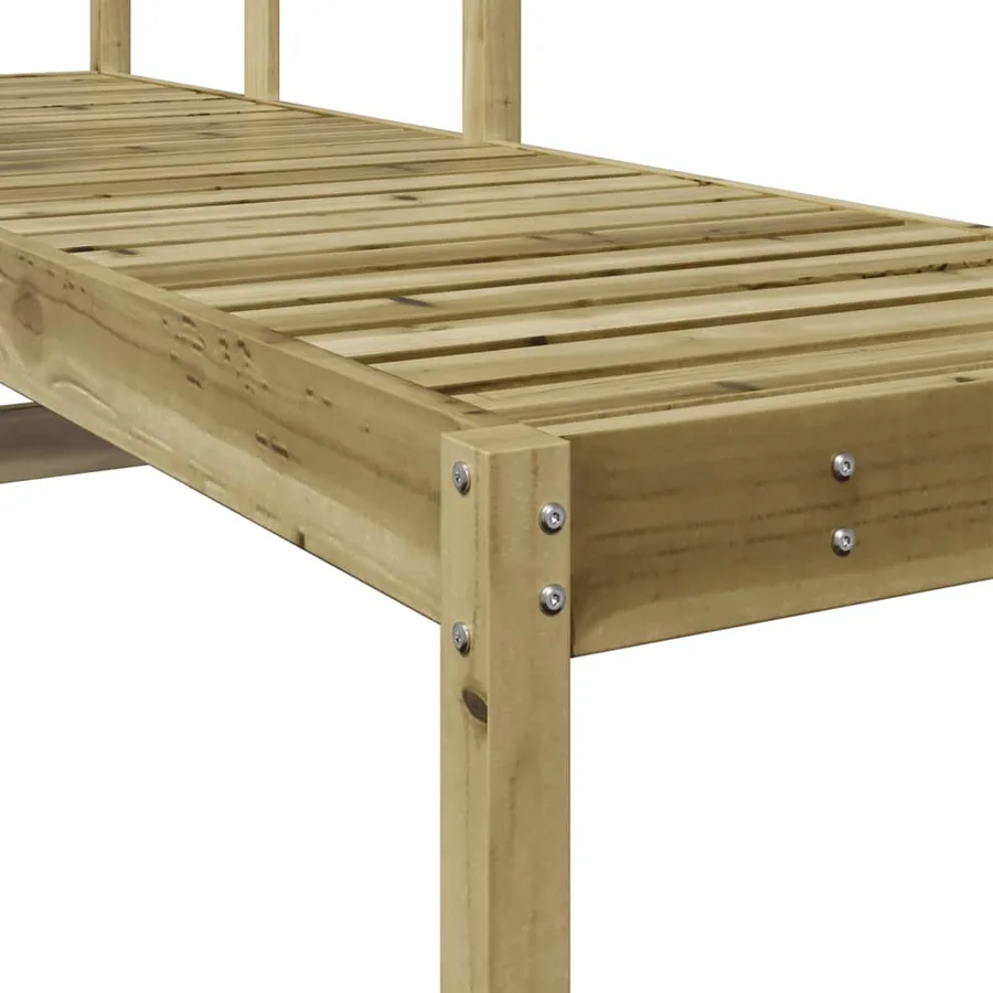 Chaise longue 199,5x62x55 cm bois de pin imprégné - 8