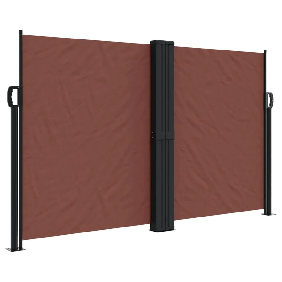 Auvent latéral rétractable marron 140x600 cm - 2
