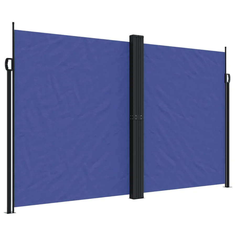 Auvent latéral rétractable bleu 200x600 cm - 2