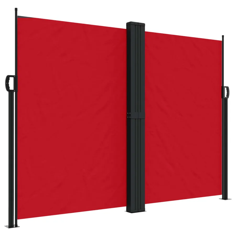 Auvent latéral rétractable rouge 180x600 cm - 2