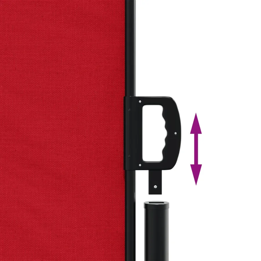 Auvent latéral rétractable rouge 180x600 cm - 6