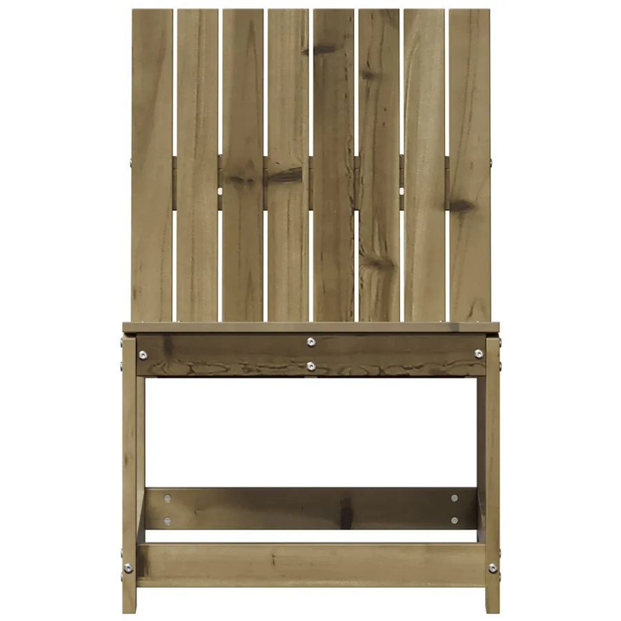 Chaise de jardin 50,5x55x77 cm bois de pin imprégné - 4