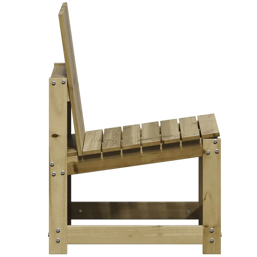 Chaise de jardin 50,5x55x77 cm bois de pin imprégné - 5