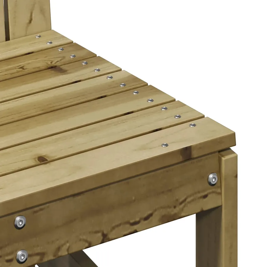 Chaise de jardin 50,5x55x77 cm bois de pin imprégné - 7