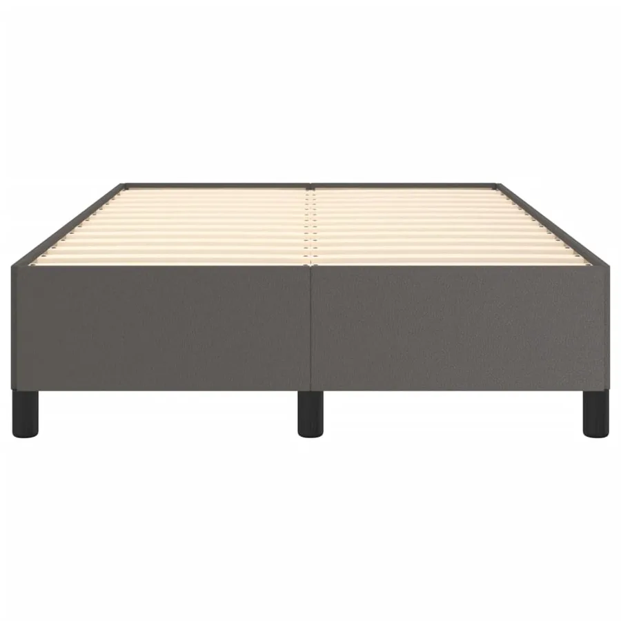 Cadre de lit sans matelas gris 120x190 cm similicuir - 5