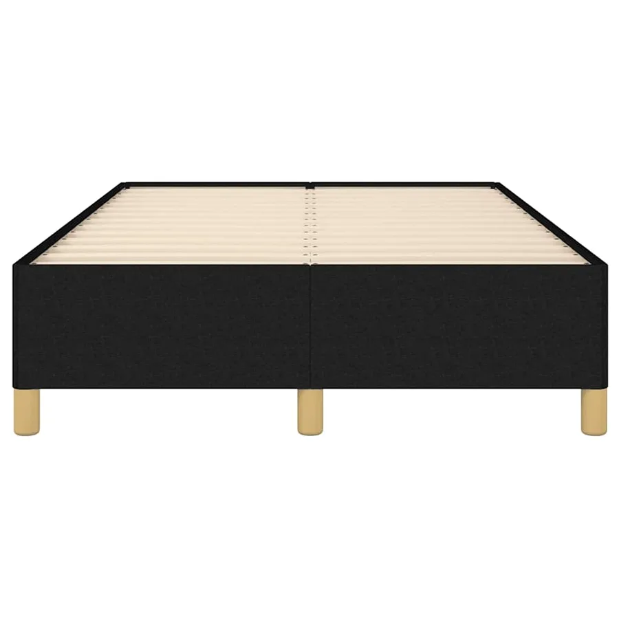 Cadre de lit sans matelas noir 120x190 cm tissu - 5