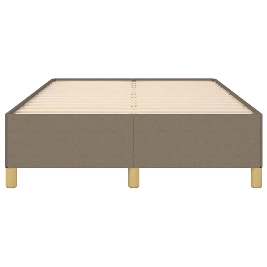 Cadre de lit sans matelas taupe 120x190 cm tissu - 5