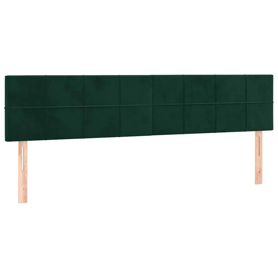 Sommier à lattes de lit avec matelas vert foncé 120x190 cm - 7