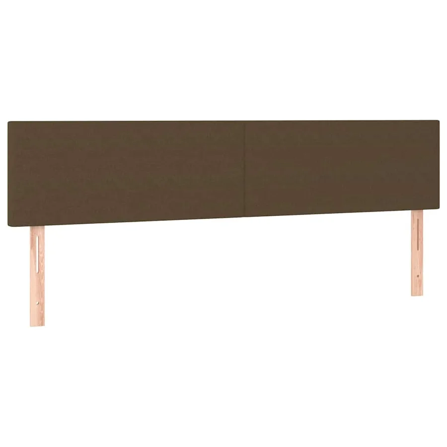 Sommier à lattes de lit et matelas marron foncé 120x190cm tissu - 7
