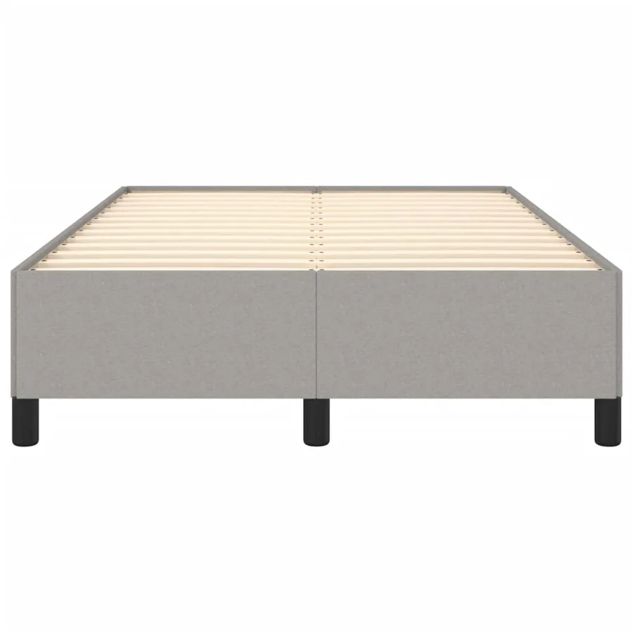 Cadre de lit sans matelas gris clair 120x190 cm tissu - 5