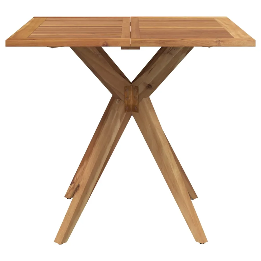 Ensemble à manger de jardin 5 pcs Bois d'acacia solide - 4