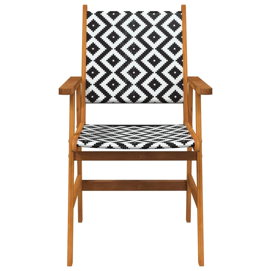 Ensemble à manger de jardin 5 pcs Bois d'acacia solide - 6