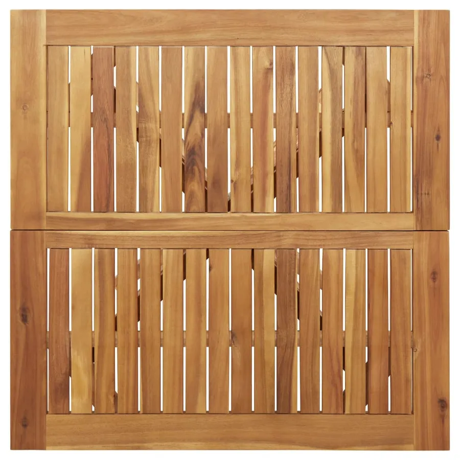 Ensemble à manger de jardin 5 pcs Bois d'acacia solide - 7