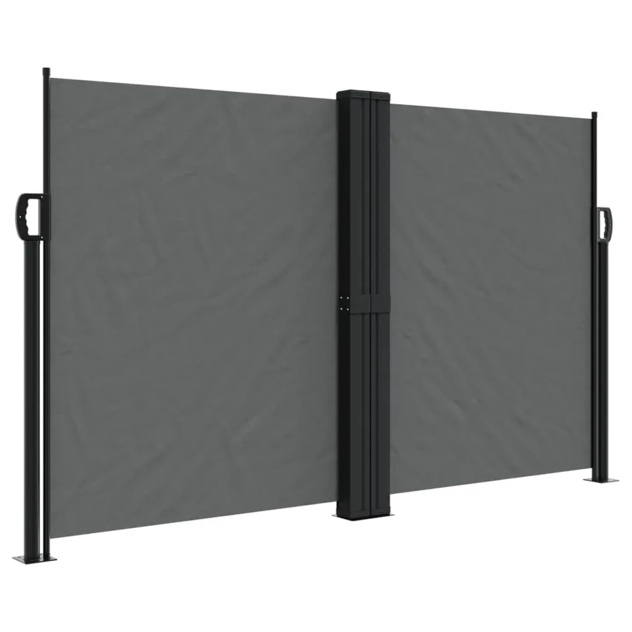 Auvent latéral rétractable anthracite 140x1000 cm - 2