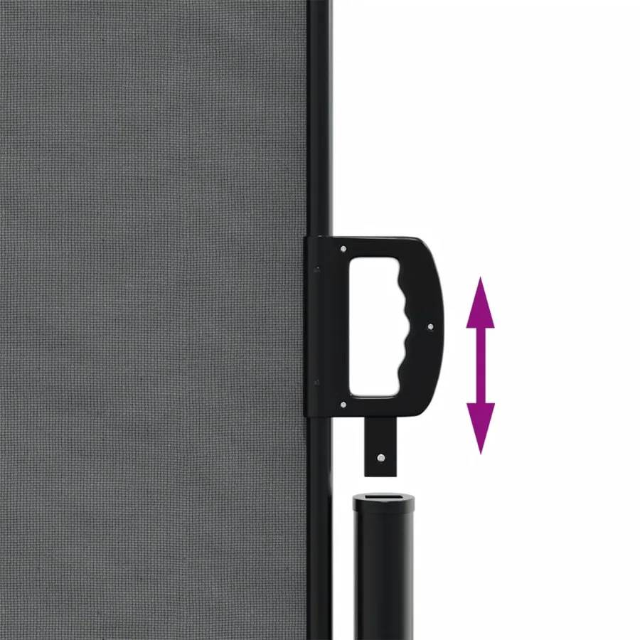 Auvent latéral rétractable anthracite 140x1000 cm - 6