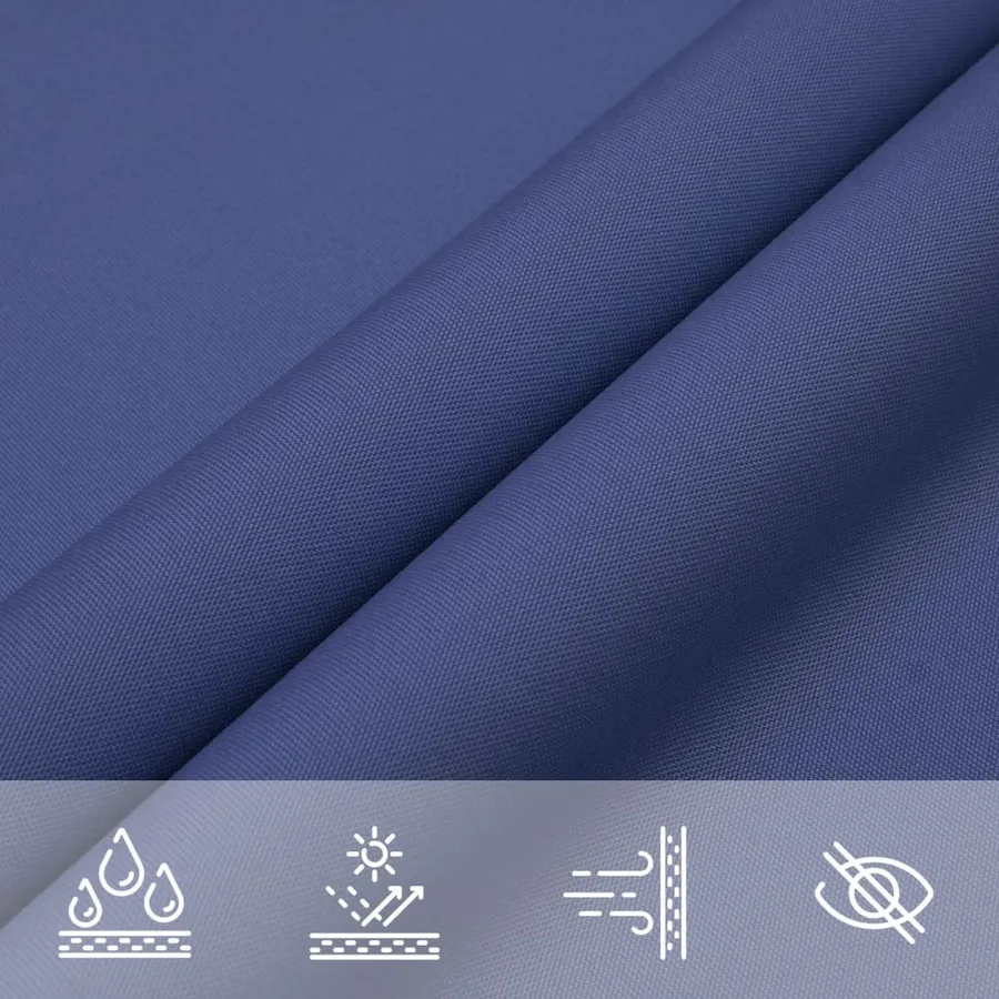 Voile de parasol Tissu Oxford rectangulaire 4x6 m Bleu - 5