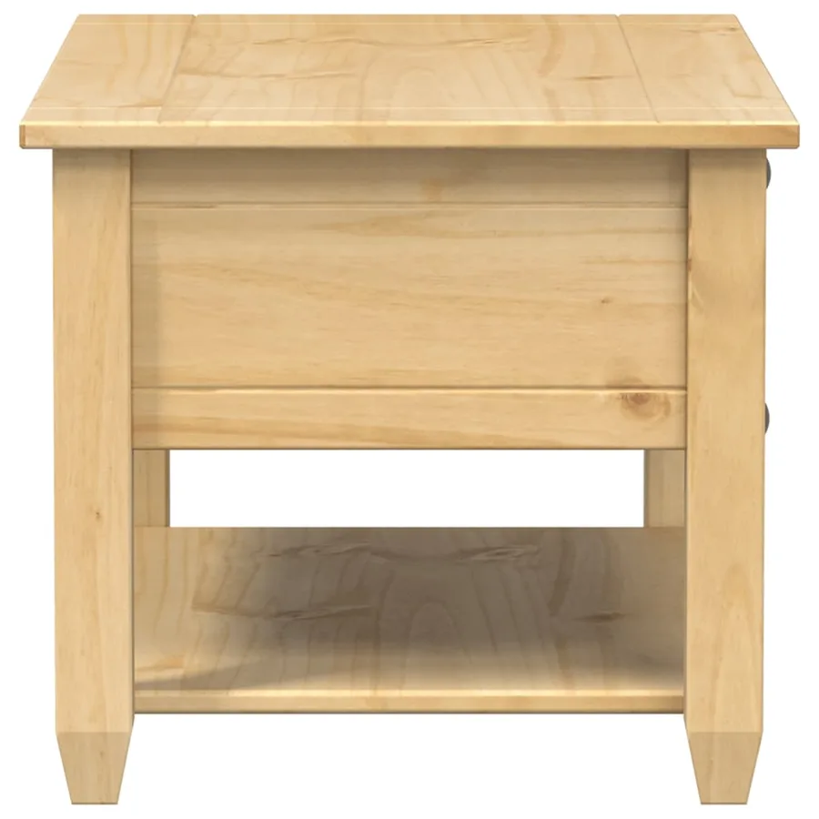 Table basse avec tiroirs Corona 85x50x45 cm bois de pin massif - 5